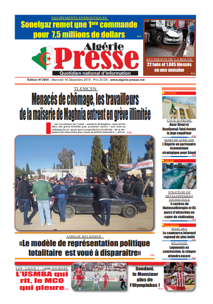 Algérie presse du 29-11-2019